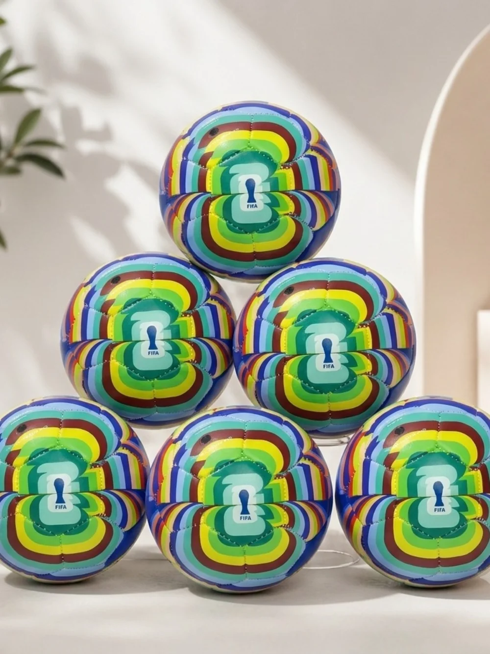 6 FIFA World Cup 2026 Mini Soccer Balls - Size 1 Amplified